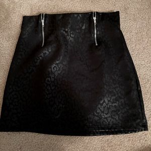 Black Cheetah Skirt